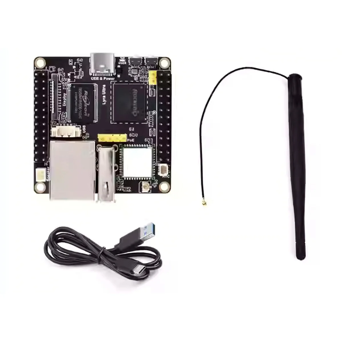 

NEW For Ultra W RK3506B Linux Development Board OnBoard EMMC-8GB 2.4GHz Wi-Fi6/Bluetooth 5.2/BLE