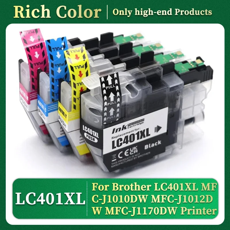 LC401 LC401XL Premium Compatible Ink Cartridge For Brother MFC-J1010DW MFC-J1012DW MFC-J1170DW MFC-J5340DW MFC-J5345DW Printer