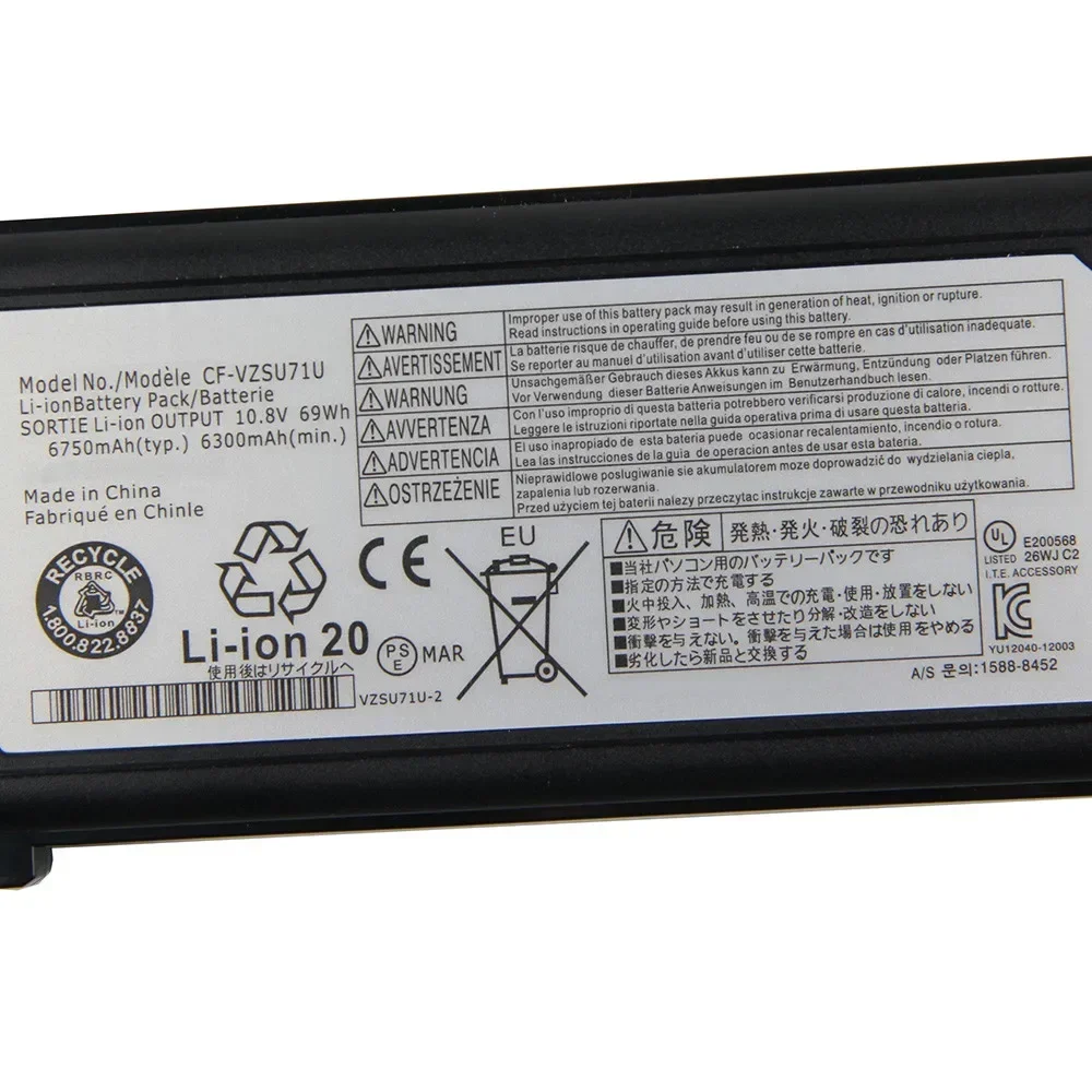Replacement Battery CF-VZSU71U CF-VZSU71R CF-VZSU46 CF-VZSU1430U For Panasonic CF-52 CF-53 CF-29 CF-30 CF-31 Quality Batteries