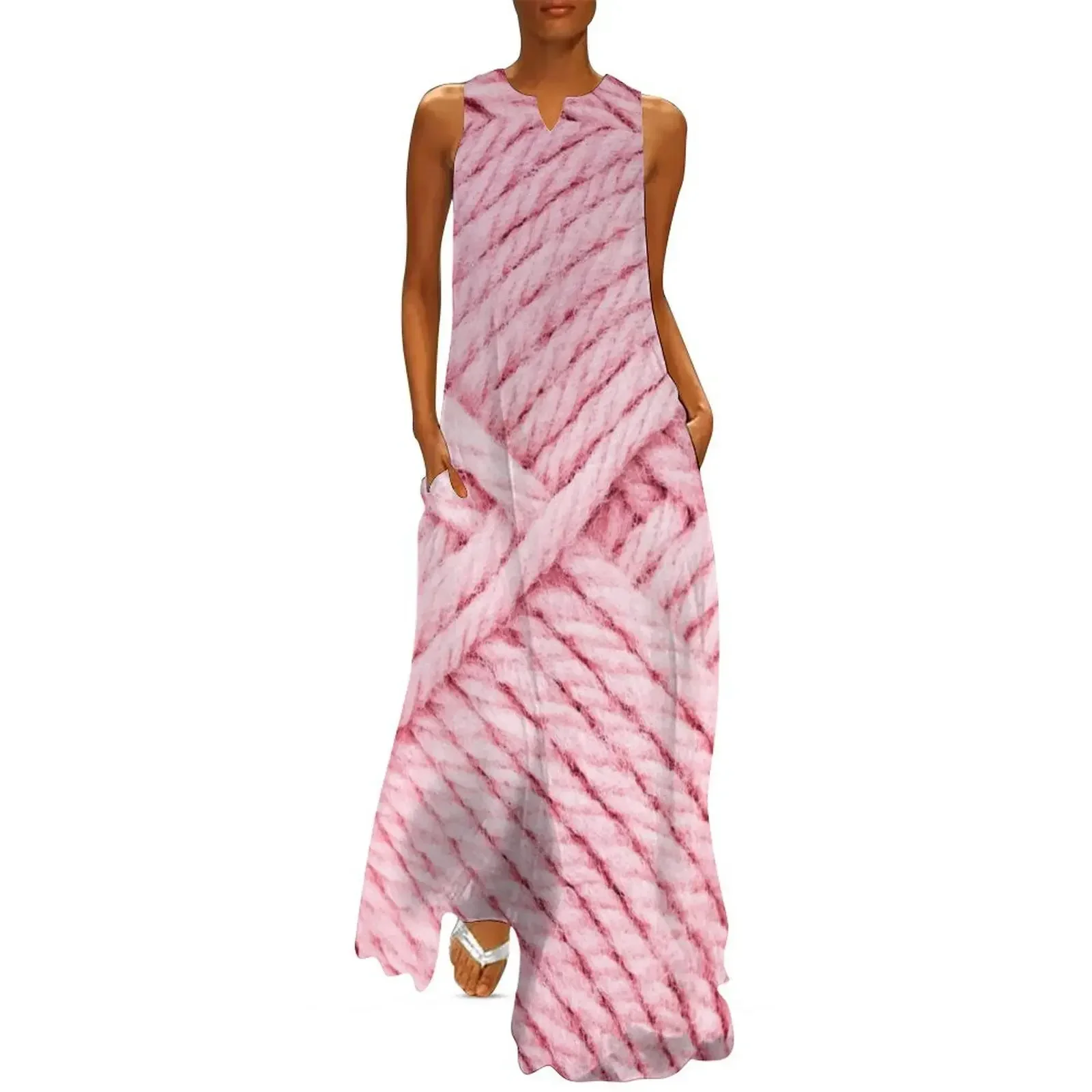 

Pink Yarn Long Dress birthday dress for women Dress women Dresses for wedding party elegant women's dresses for wedding