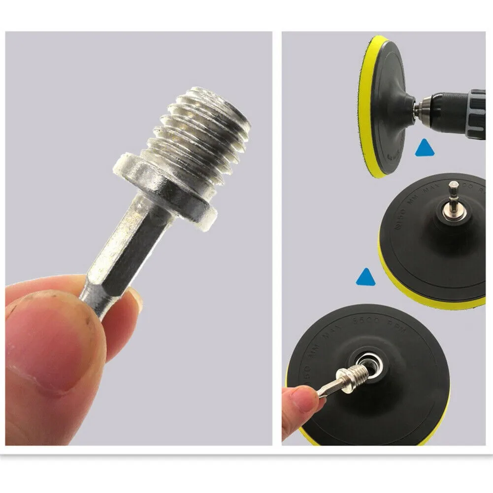 Rod Connecting Rod 4pcs Adapter Connect For Electric Drills Backing Pad M14/M10 To 6mm Duable Hot Sale Newest Practical