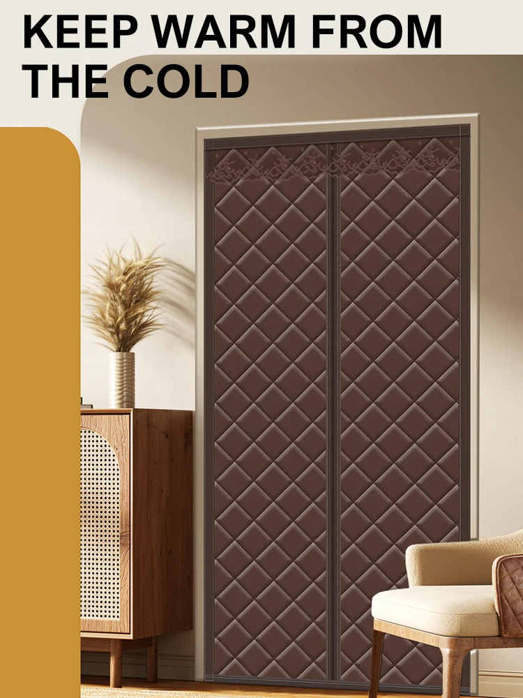 Coldproof Door Screen Windproof Cold Resistant Window Curtain Warm and Insulated Curtains in Autumn Winter Seasons Curtains