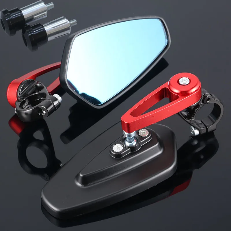 22mm Motorcycle Rearview Handle bar ends Side Mirrors For Yamaha x max r3 2019 pw 80 dragstar 1100 mt 125 fazer 600