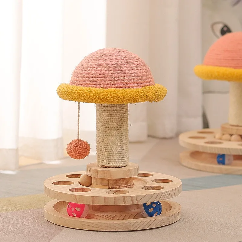 

Cat turntable toy cat toy ball sisal cat catch ball cat catch column cat entertainment claw grinding toy supplies