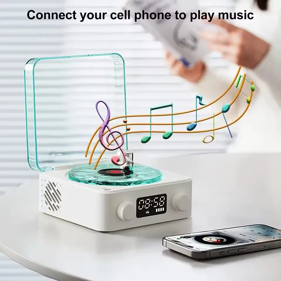 Bluetoothワイヤレススピーカー,オルゴール,誕生日パーティーの装飾,銀河プロジェクター,LEDライト,ポータブル,ヴィンテージ,睡眠サブウーファー,ラム