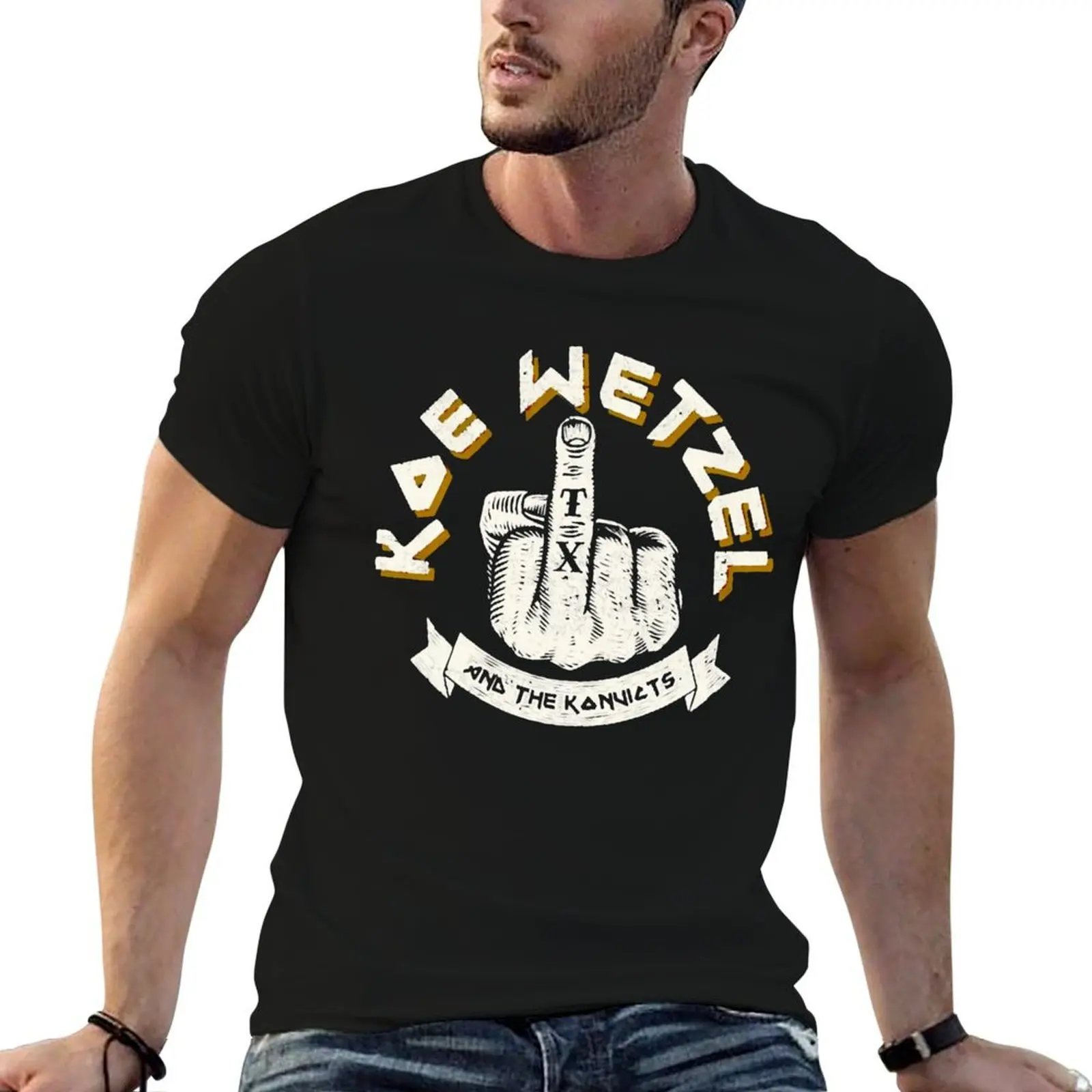Regalos de cumpleaños Koe Wetzel Middle Finger Idol Gift Fot You, camisetas con estampados, camiseta para hombre, camiseta de verano