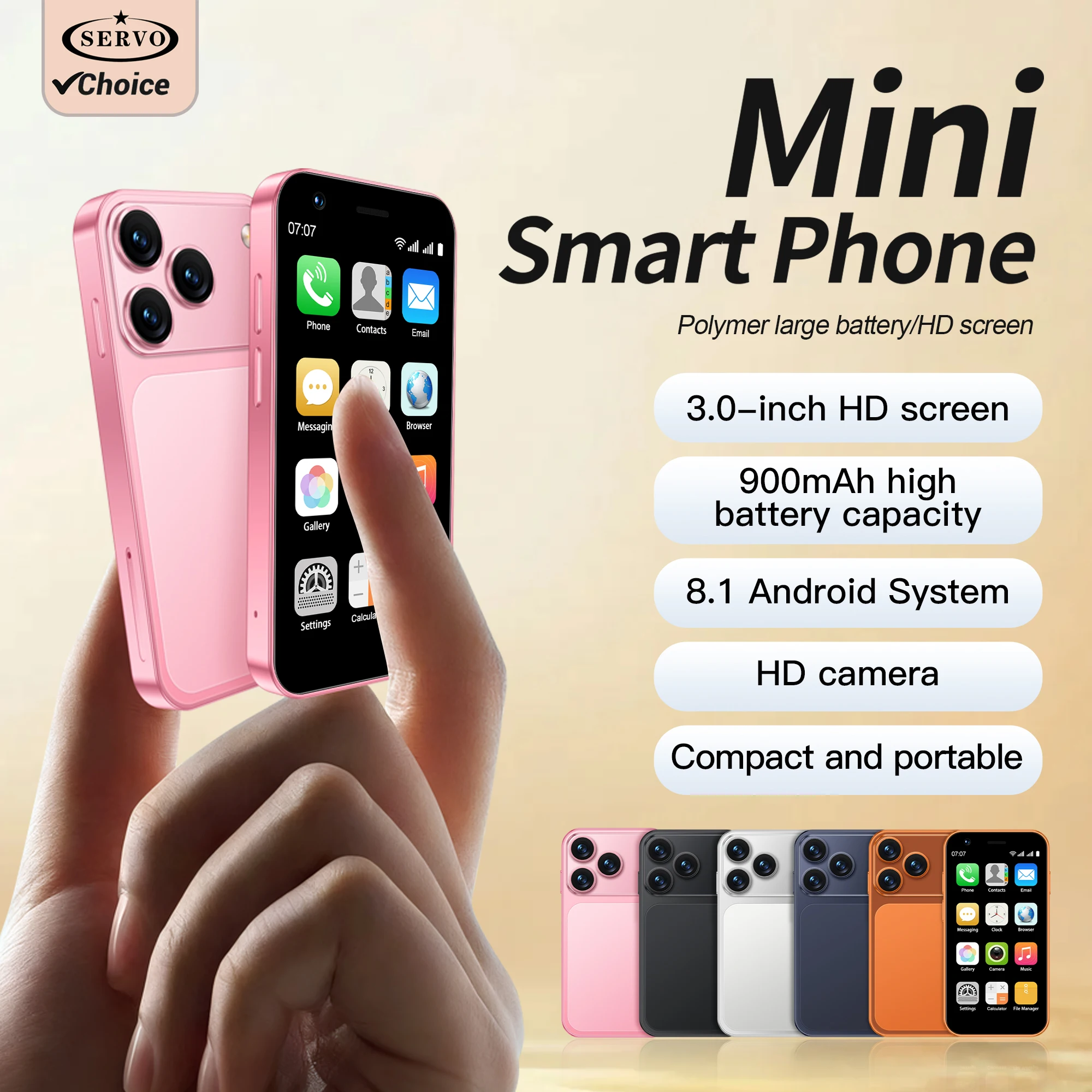 

Новый смартфон SERVO 18SE mini 2026 года, экран 3.0 дюйма, две SIM-карты, Android, 16 ГБ, WCDMA 3G, разблокированный, с доступом к Play Store