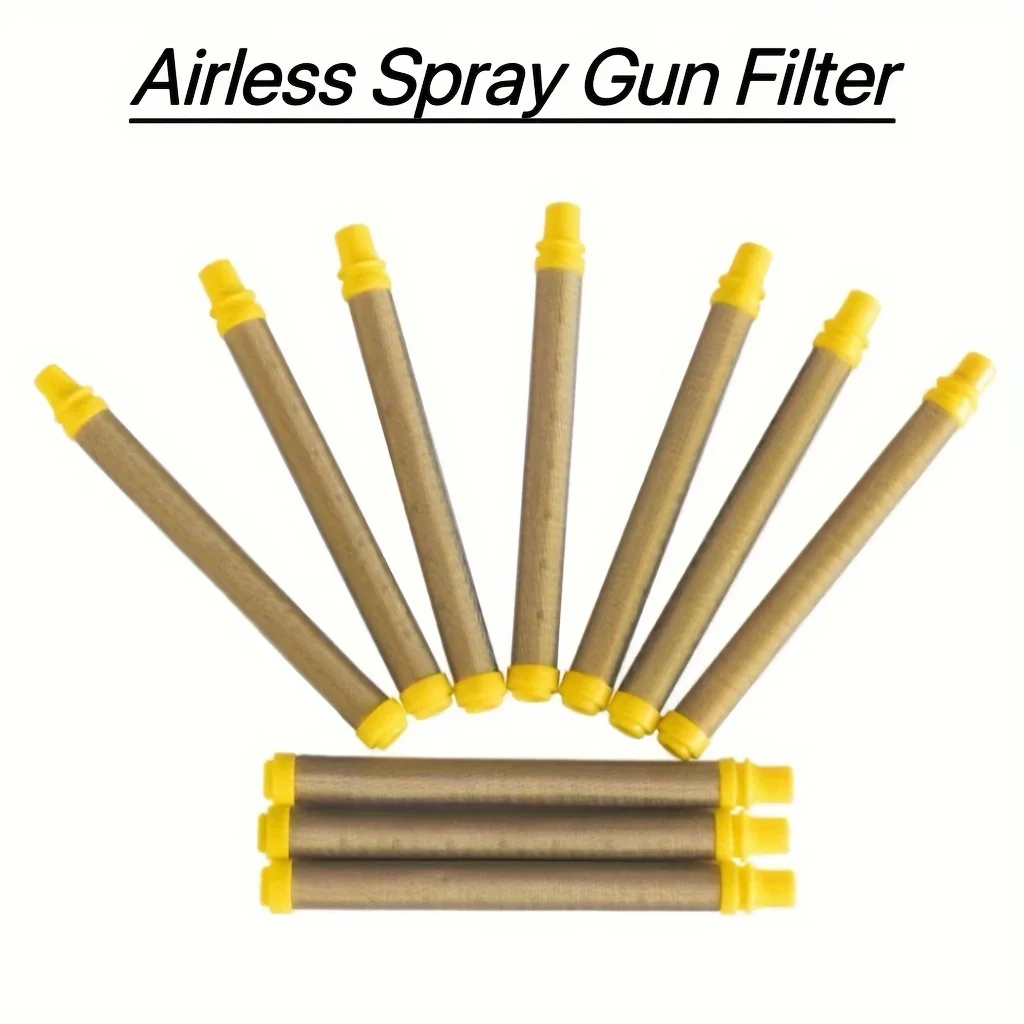 0089324/89324 Airless Paint Sprayer Gun Filters for Wagner Filter Replacement 4434 581-062 154675 0516732 (10 PCS, 100 Mesh, Yel