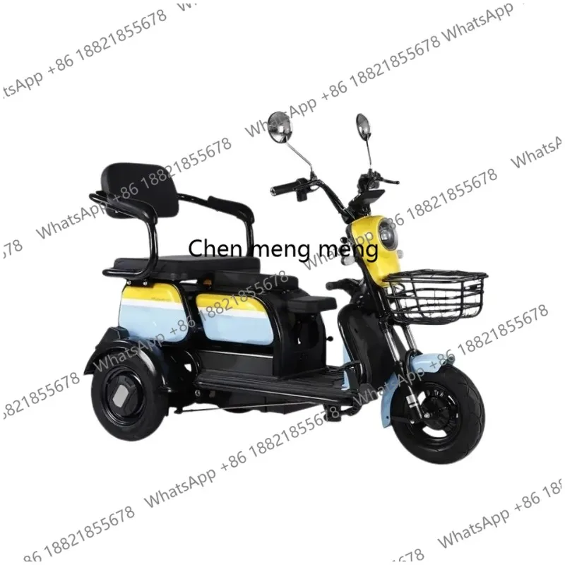 New Electric Bicycle Three Wheel Electric Tricycle for Elderly/parents Four Seats Electric Tricycle Safe and Durable