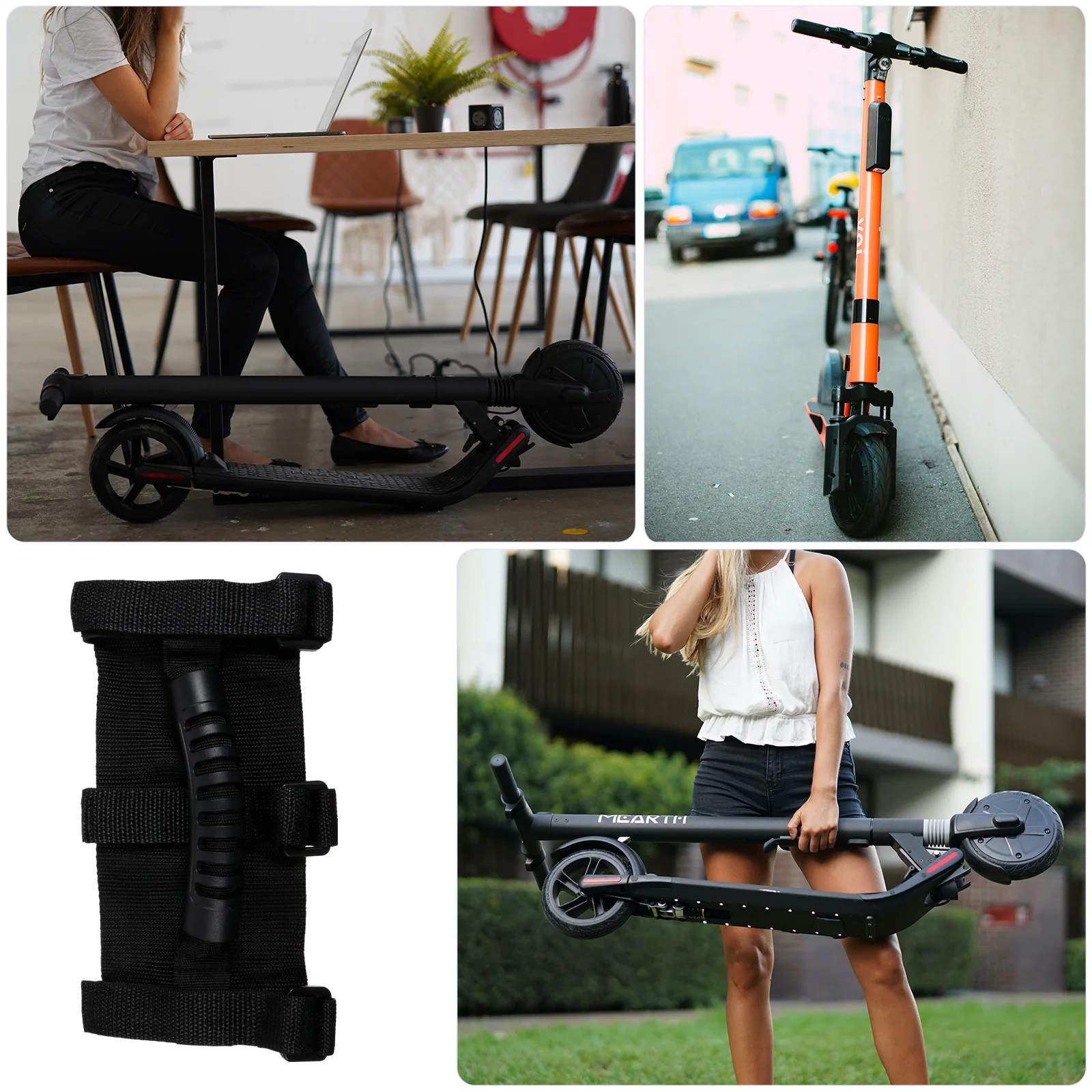 

Scooter Carry Handle Strap Portable Carrying Belt Durable Nylon for Labor Saving Comfortable Electric Scooter Accessories