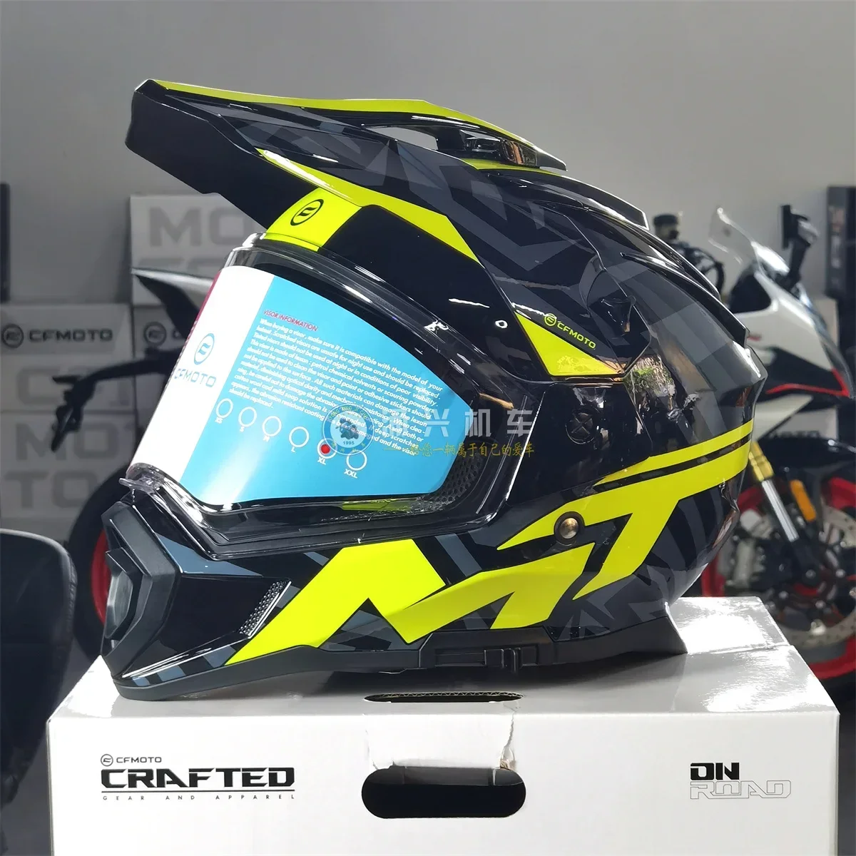 Original für CFMOTO CF 450MT 800MT Motorrad Helm Full Face Doppel Objektiv Off-road Racing Helm Capacete Cascos Para Moto