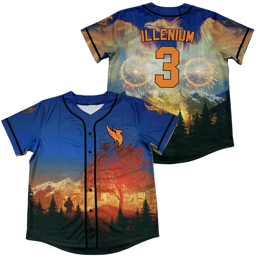 ILLENIUM シャツ　世界TOP DJ ILLENIUM 2023 Tour Jersey Cosplay Merch Jecket Tee T-shirt Spring