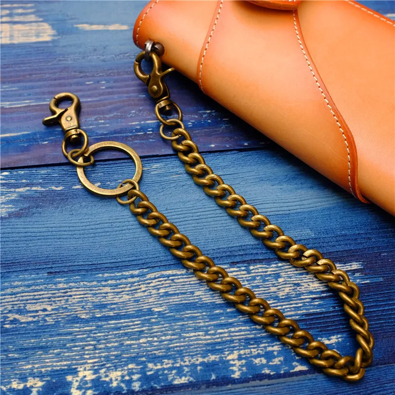 New Korean Fashion Street Pants Chain Wallet Chain Men's Trendy Waist Chain Jewelry Bronze Metal