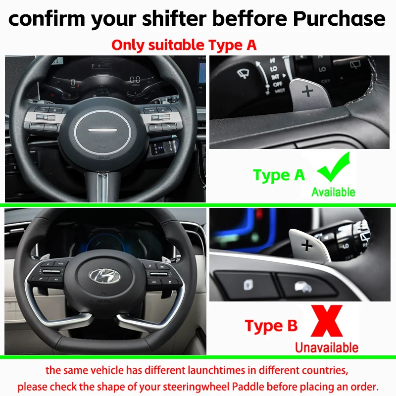 Auto-Lenkrad Schaltwippen-Verlängerung für Hyundai Sonata 2024 Tucson HEV 2025 Schaltwippen-Verlängerung – Detail 1