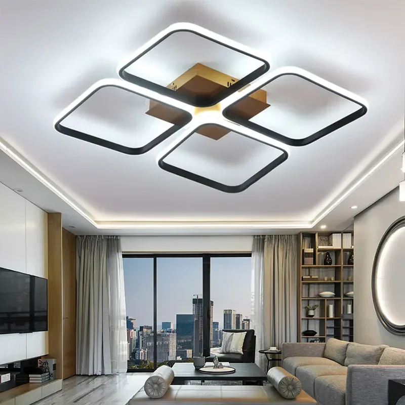 

Square Modern Led Chandeliers Ceiling Light For Living room Bed Dining Lamp Home Decor Lighting Aisle Corridor