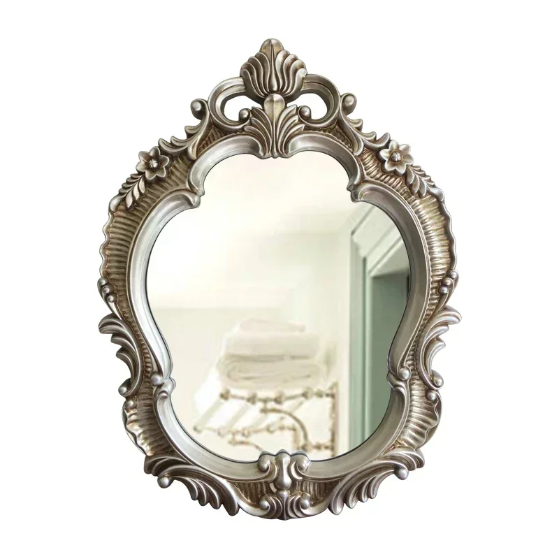 TTA13 European Wall Mirror, Hotel Decoration, Entrance, Beauty Salon Mirror, Bathroom, Toilet Mirror