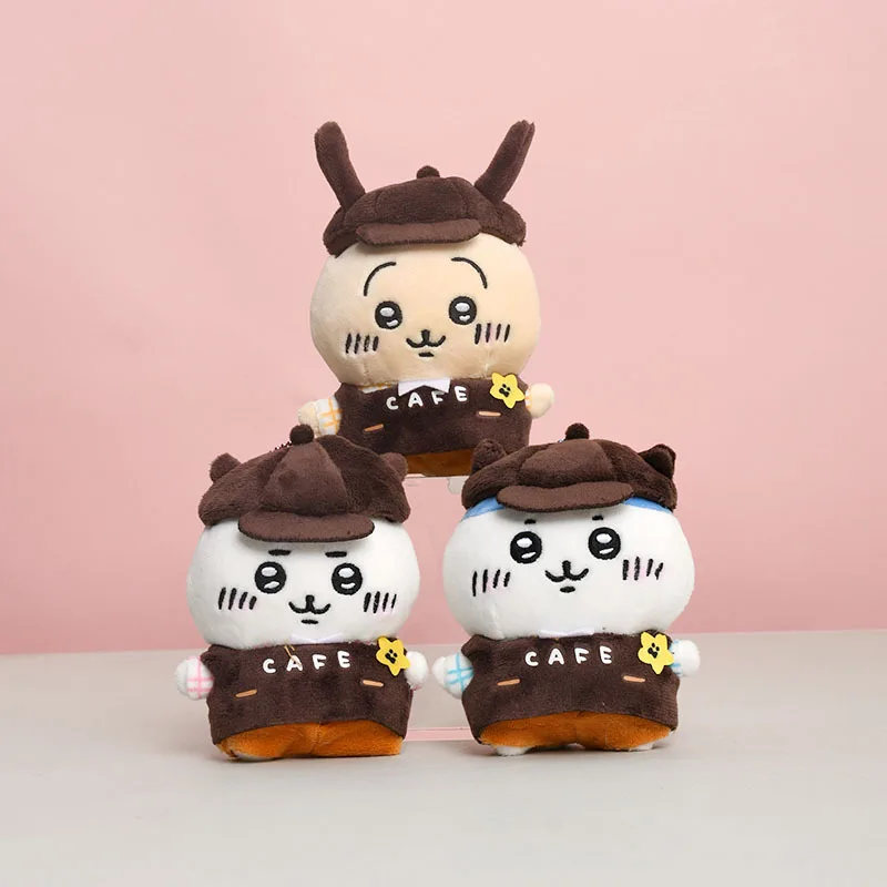 일본 치이카와 커피 숍 우사키 작은 여덟 이카와 배낭 키 체인 인형 펜던트 플러시 장난감