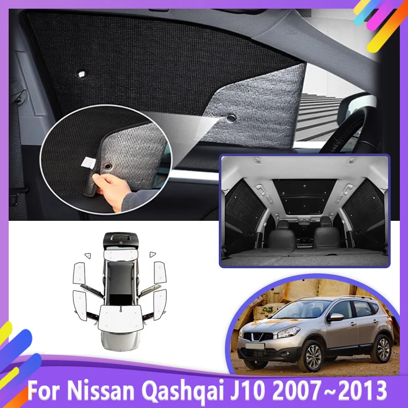 

Car Sun Visor For Nissan Qashqai Dualis J10 2007~2013 Vehicle Sunshade Front Car Sunshade Reflector Shade Visor Auto Accessories