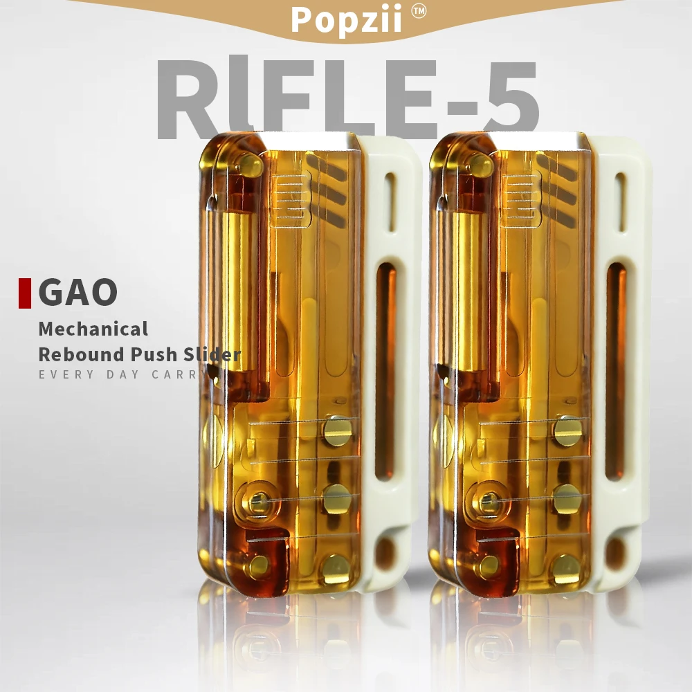 

GAO Studio PC Белый RlFLE 5, механический слайдер с отскоком, EDC, игрушка для снятия стресса для взрослых, гаджеты для снятия стресса, игрушки-непоседа