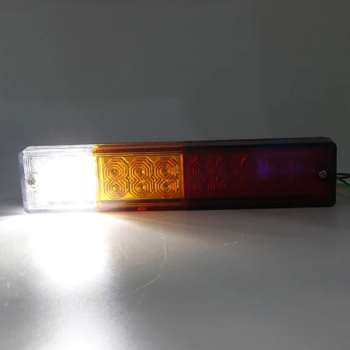 Imagen 2 del producto 2X 24V 12V luces de remolque de coche LED parada trasera freno luces de marcha atrás giro Indiactor ATV camión caravana aanhanger led verlichting