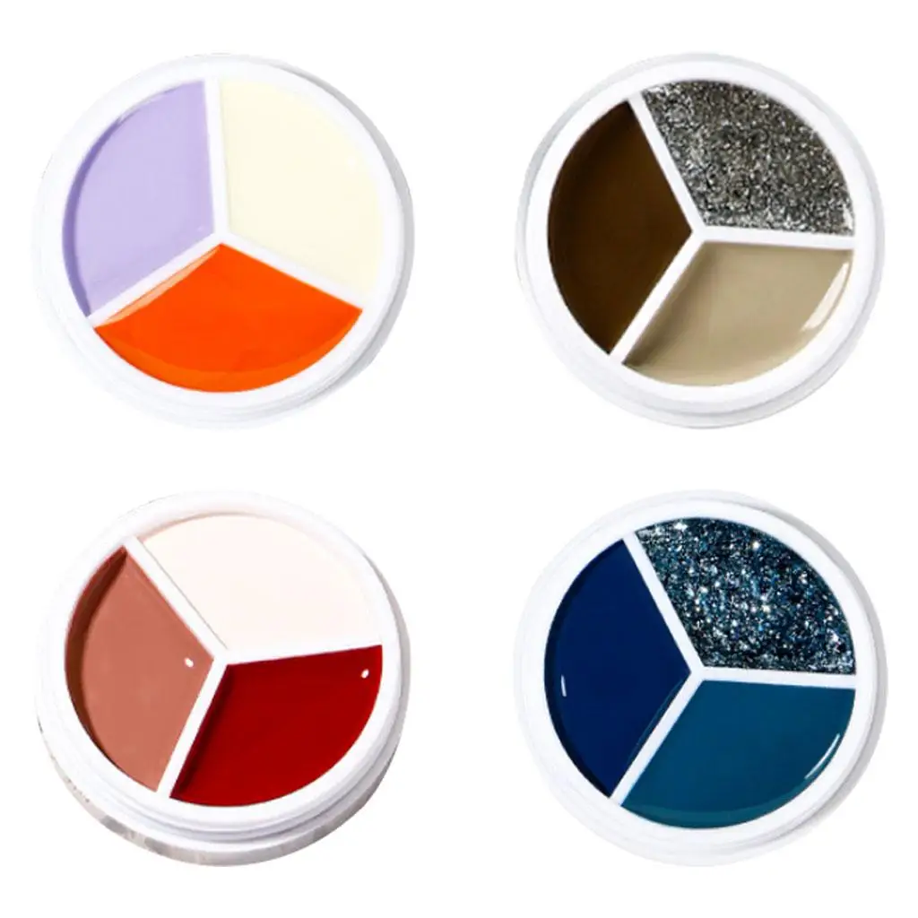 Nail Polish Glue Gel ,3-Color ,Solid Popular Smooth Texture Nail Glue