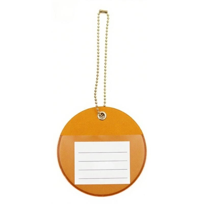 Round Travel Luggage Label Hanging Label Suitcase Identifier With Name Card