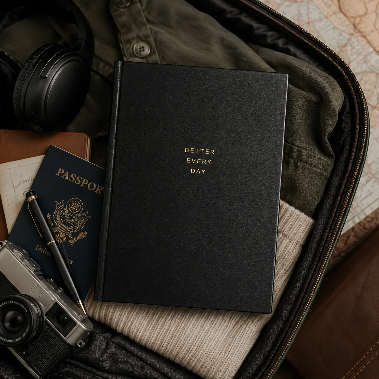Daily Planning Organizer,Leather Reading Journal - Gift For Book Lovers And Readers, Review And Track Your Reading Notebook