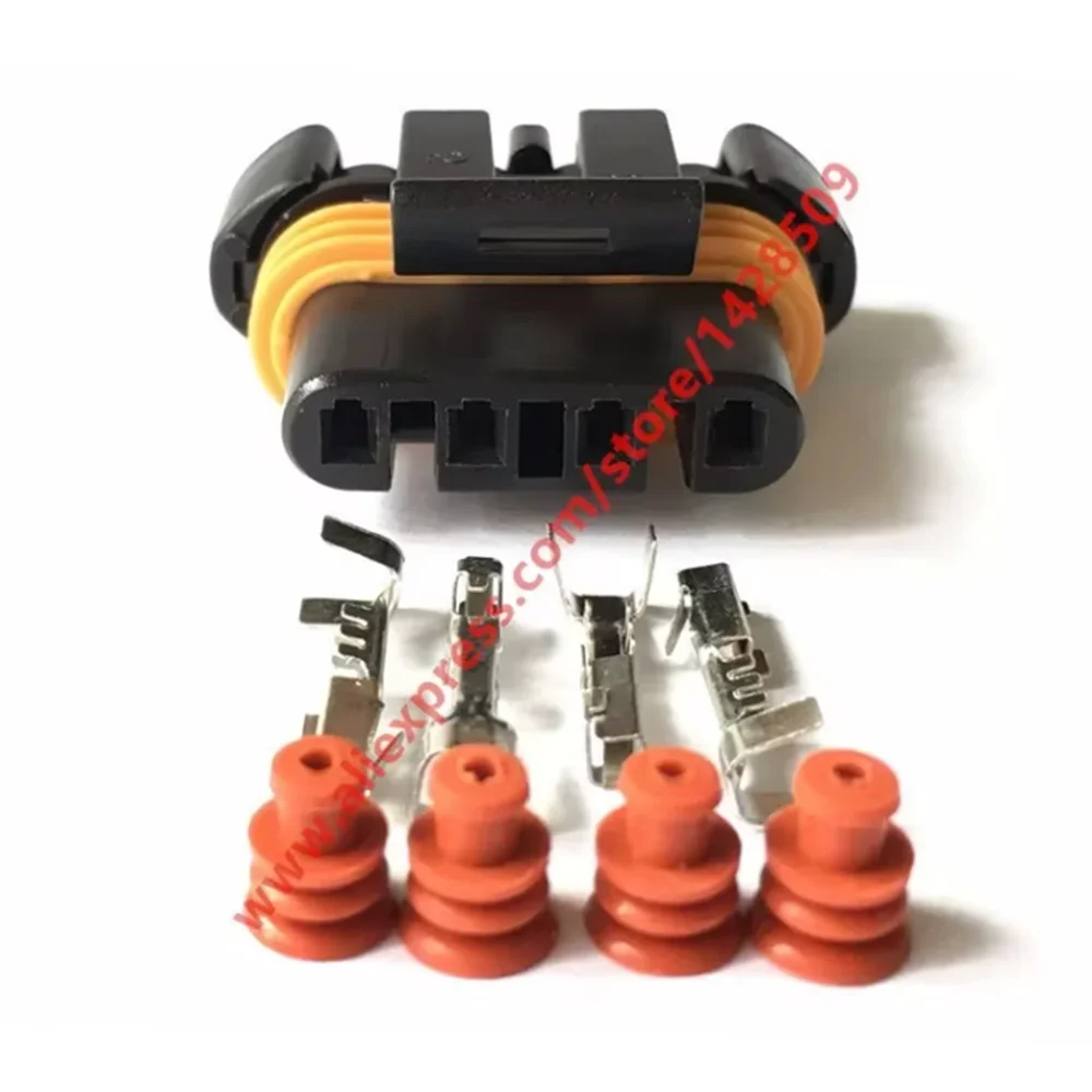 1 Set 12186568 GM LS Series Alternator Connector 4 Pin Female Car Auto Connector For Hummer H2 6.2L Oxygen Sensor O2
