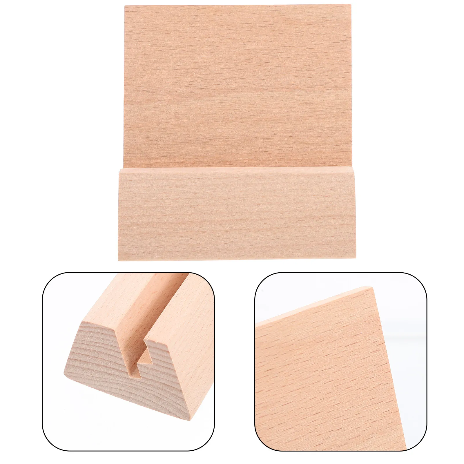 

Подставка из букового дерева для календаря, открыток, игровых карт, настольный держатель для календаря, деревянный настольный дисплей в деревенском стиле