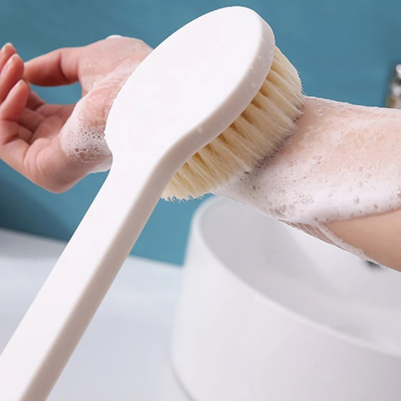 Nuova spazzola da bagno manico lungo Scrub esfoliante massaggiatore per la pelle esfoliazione spazzola per il bagno spazzole per la pulizia della doccia del bagno del corpo posteriore