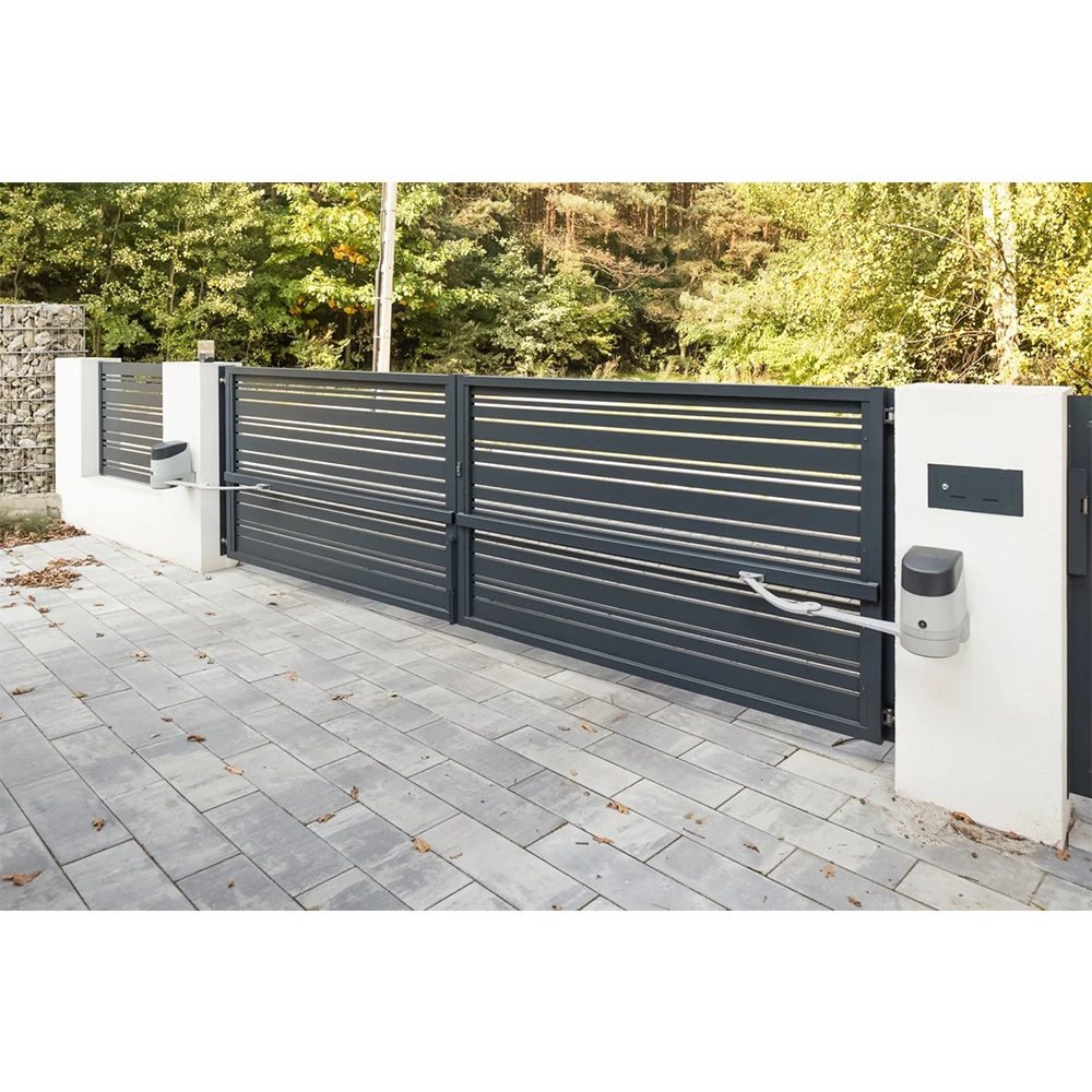 Sleek Modern Design Automatic Swing Opening Aluminum Driveway Gate