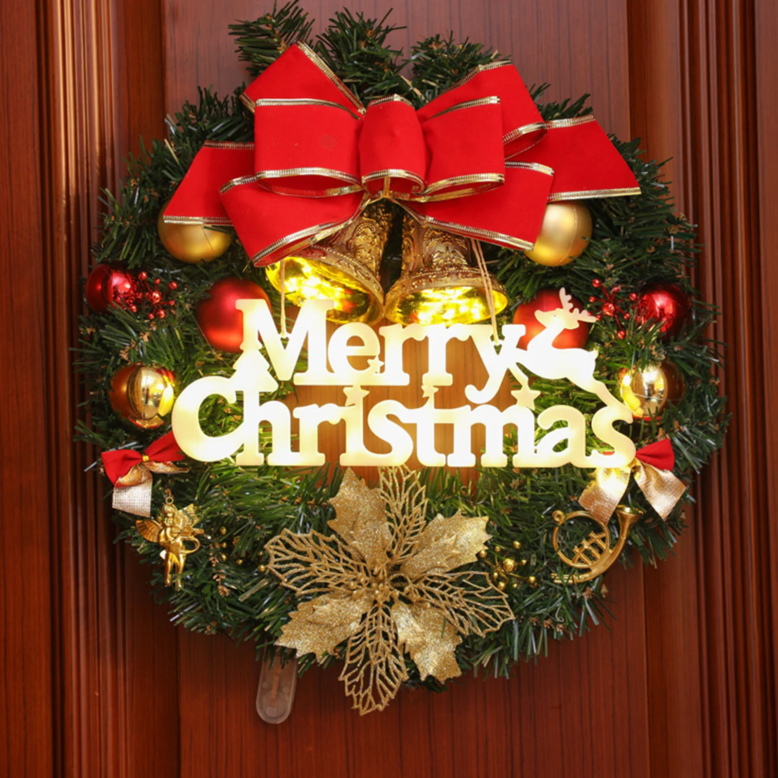 

Creative Christmas Light Board with Merry Christmas Design Garland Hanging Lamp for Patio Garden Mall Shop Window Decor