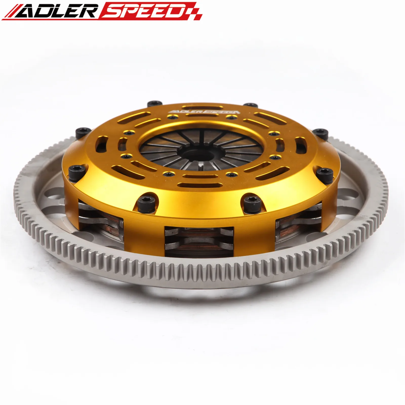 ADLERSPEED RACING CLUTCH TWIN DISC FOR FITS SEAT IBIZA (6L1)1.9 TDI / CUPRA RENGINE CODE: (ASZ, BLT, BPX, BUK
