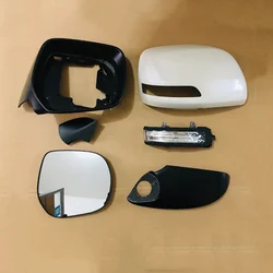 Guscio dello specchio di vista laterale, cornice dello specchio, indicatore di direzione dell'obiettivo, accessori dell'alloggiamento dello specchio dell'ala laterale per Toyota Prado 2010-2019