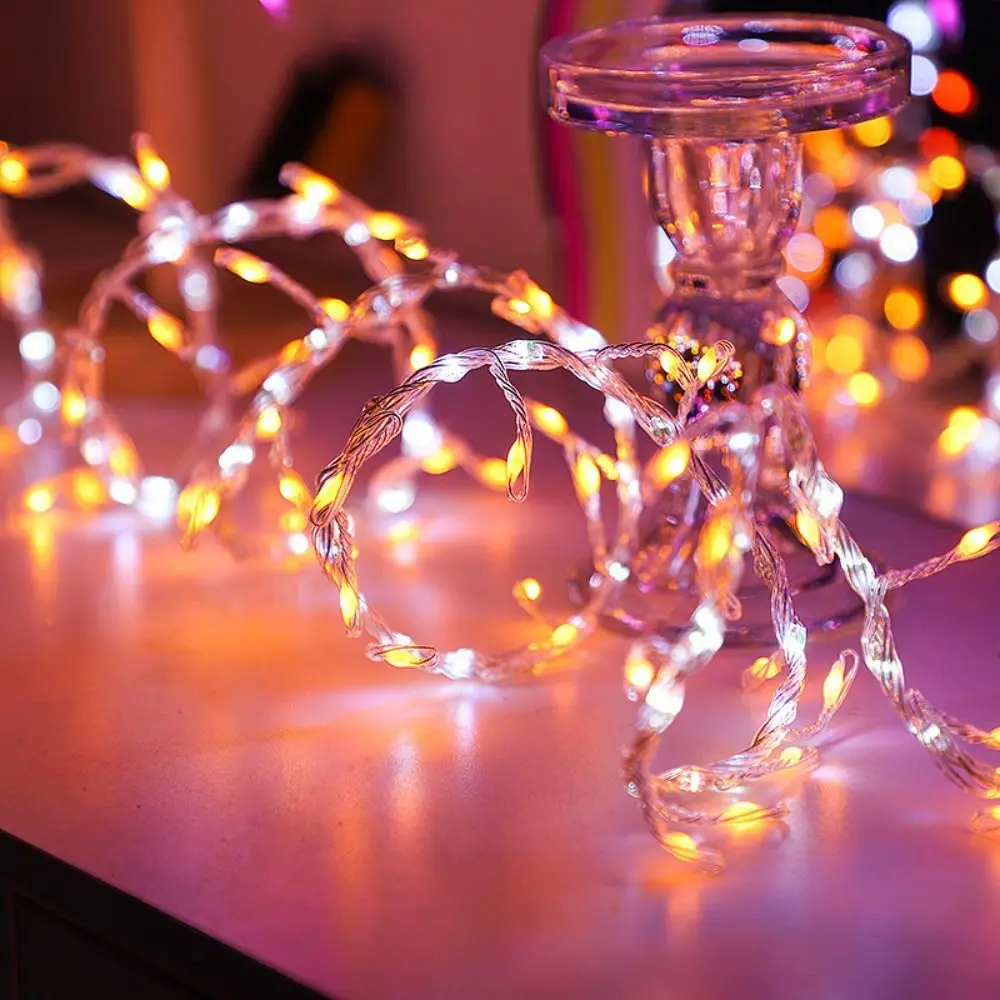 Water Running LED Light Strings Outdoor Use Whip Design Decorative Lights Waterfall Effect Fairy Lights Party Lighting