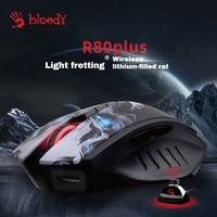 Bloody R80 Plus 2.4ghz Wireless Bluetooth Gaming Esports Mouse Dpi Adjustable Lol Gaming Laptop Pc Computer Game Mouse Boys Gift