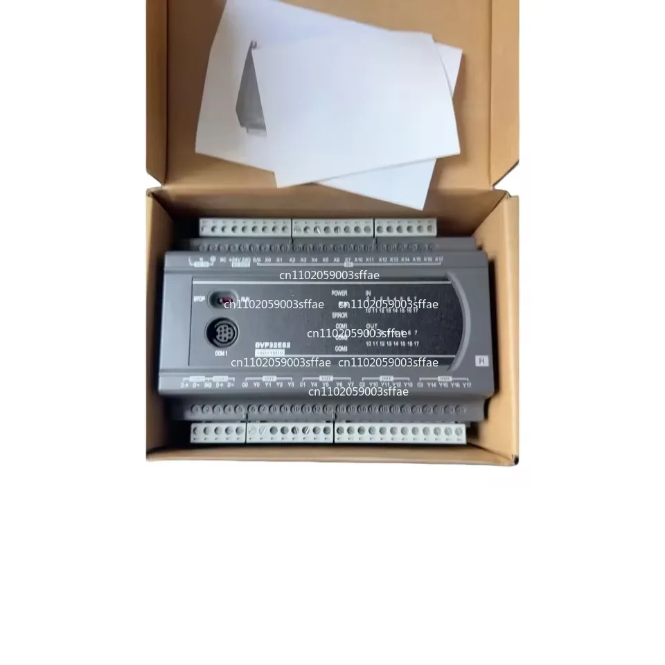 24V input/output, fully functional, tested OK PLC model DVP32ES200T, 16DI/16DO,