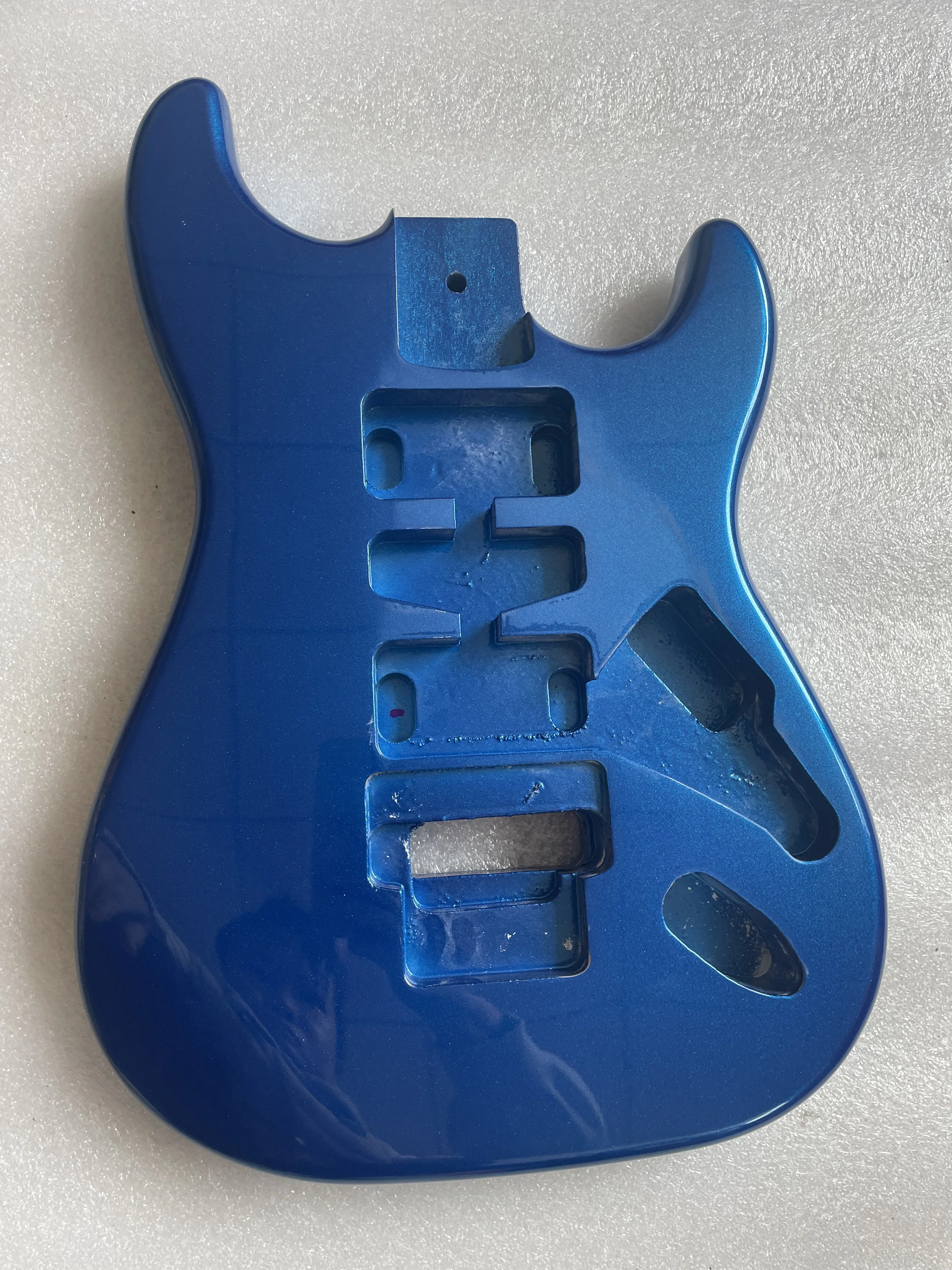 

Floyd Rose Electric Guitar Body Solid Poplar Wood Gloss Metal Blue Finished Right Hand Luthier DIY Replacement Part 5.7cm