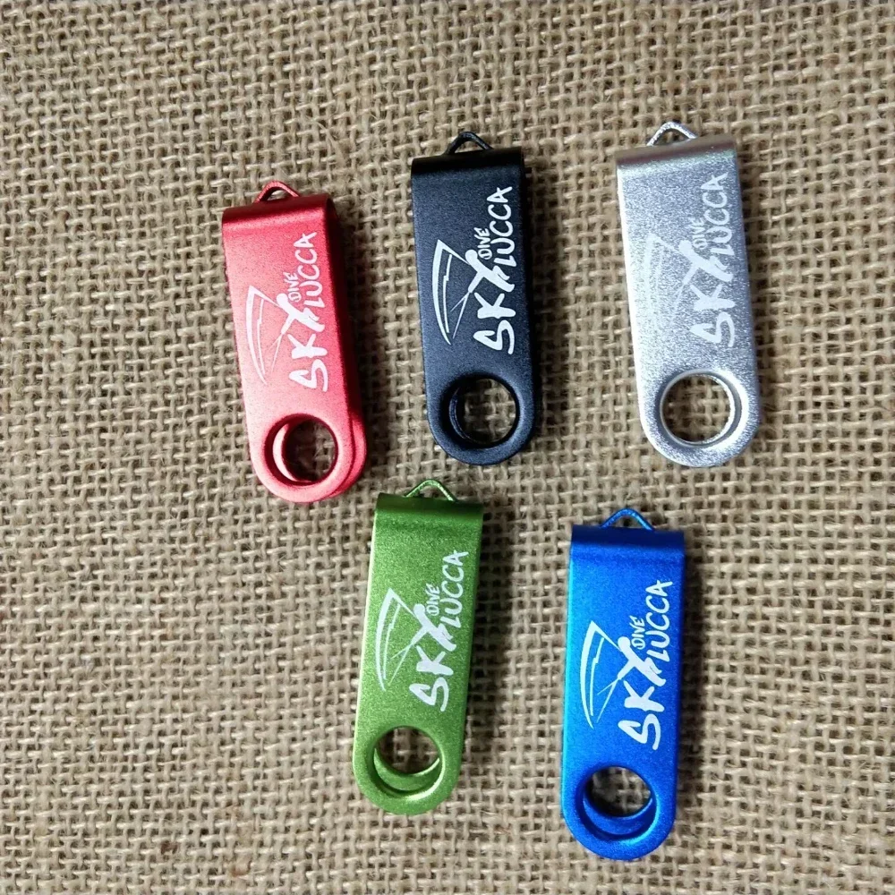 10個/ロット メタルUSBフラッシュペンドライブ 4GB 8GB 16GB ペンドライブ 32GB 64GB メモリースティック 無料カスタムロゴ 実容量 Uディスク Cle Usb