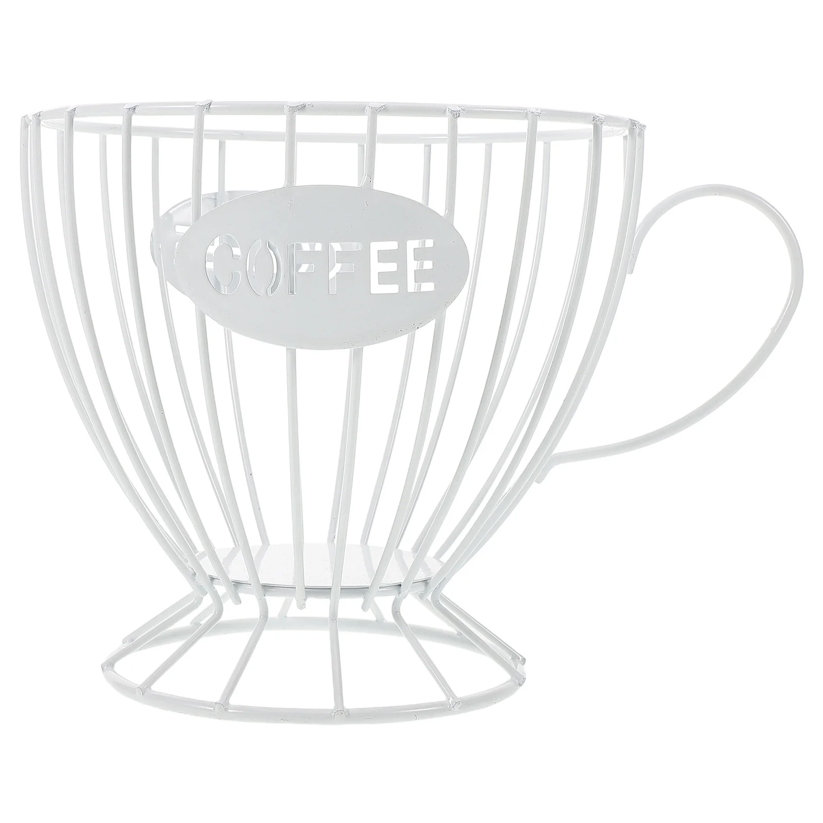 Estante de almacenamiento de cápsulas, soporte de cápsulas de café de alambre de Metal, organizador de cocina de gran capacidad para mostrador, Bar, estación de café, aperitivos, 1 Uds.