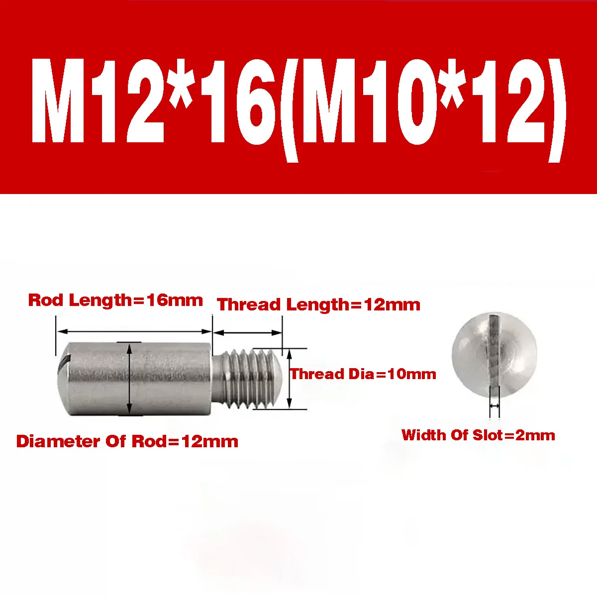 Variant: 4pcs  M12x16xM10x12