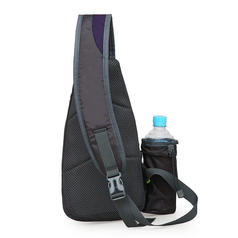 Bolso de mano deportivo para hombre y mujer, bolsa de hombro con soporte para botella de agua, para correr, trotar y senderismo