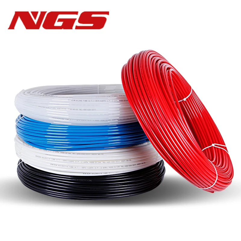 10M Nylon Tube PA Pneumatic Air Hose OD 4mm 5mm 6mm*1 8mm 10mm 12mm 14mm 16mm High Pressure Oil Pipe PA11-6 Tubing PA6