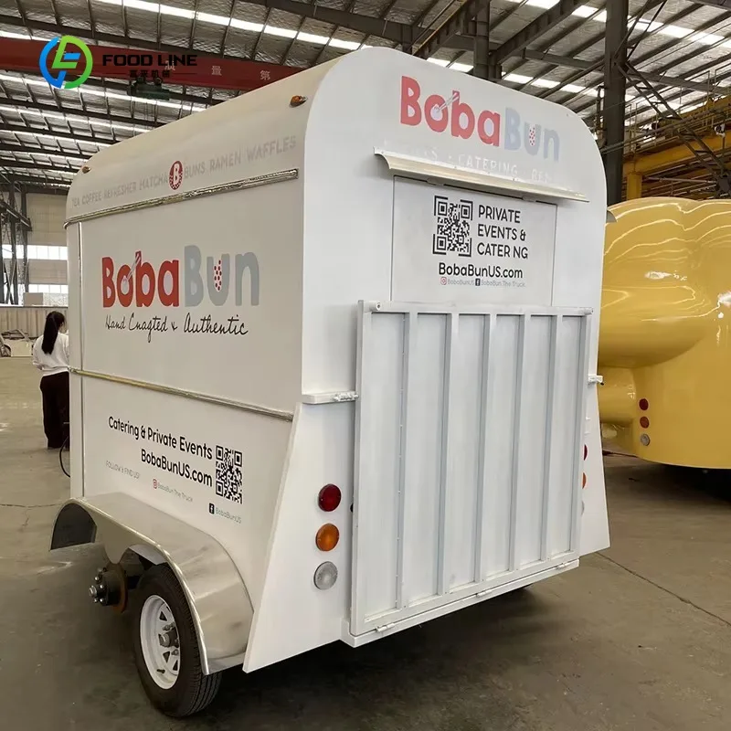 Remolque de Comida Móvil 2026, Conversión de Remolque para Caballos, Cafetería, Carrito de Helados, Cocina Totalmente Equipada, Camión de Comida para Uso Comercial