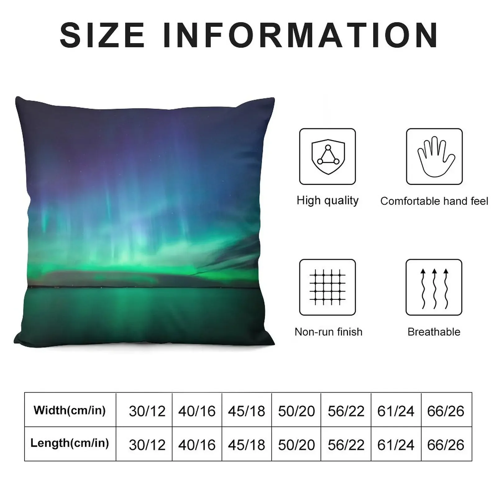 Beautiful northern lights Throw Pillow Christmas Pillow Cases Cushions Cover Decorative Pillow Covers For Sofa