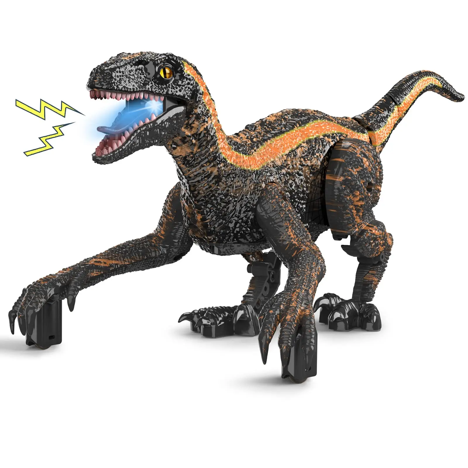 Fernbedienung Dinosaurier Spielzeug Kinder RC elektrische Walking Jurassic Dinosaurier Simulation Velociraptor Spielzeug mit LED-Licht und Brüllen