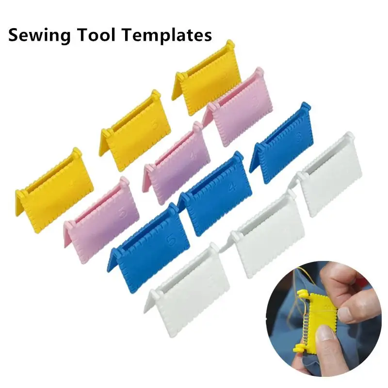 1/3 PCS Sewing Guide Template For Consistent Stitches 3/4/5mm Spacing Precision Sewing Tool For Fabric Embroidery Leather Craft