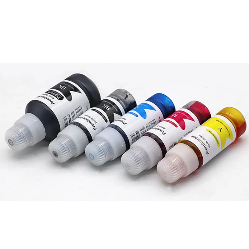 Recarga tinta corante para Epson, série de tintas impressora, garrafas de tinta EcoTank, L6170, L6160, L6190, L4150, L4160, L3150, L3110, T001