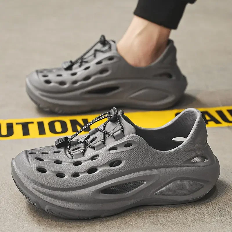 

Soft Male Shoe Hole Shoes Beach Number 41 on Offer New Arrival Non-slip Summer Low Price Outdoor Luxury 2025 Eva H Men's Sandal