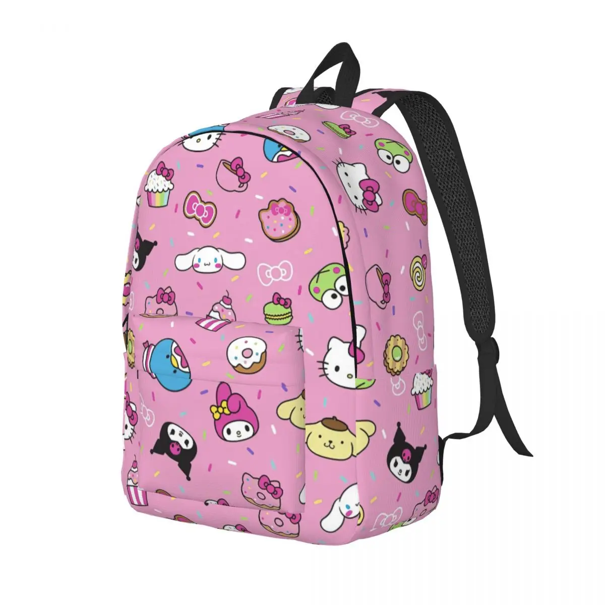 Hello Kitty Kuromi My Melody Backpack Middle High College School Student Cartoon Bookbag Teens Daypack Outdoor